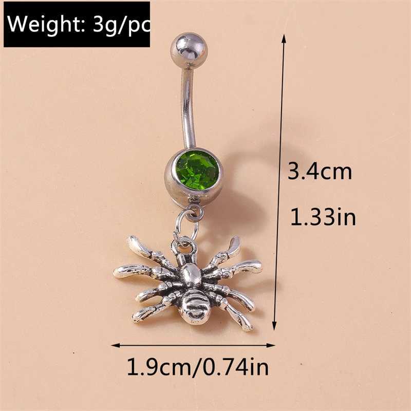 Cartoon Spider Belly Button Rings for Women Sexy Piercing Body Jewelry Navel Ring Girl Party Holiday Jewelry Gifts Y240921