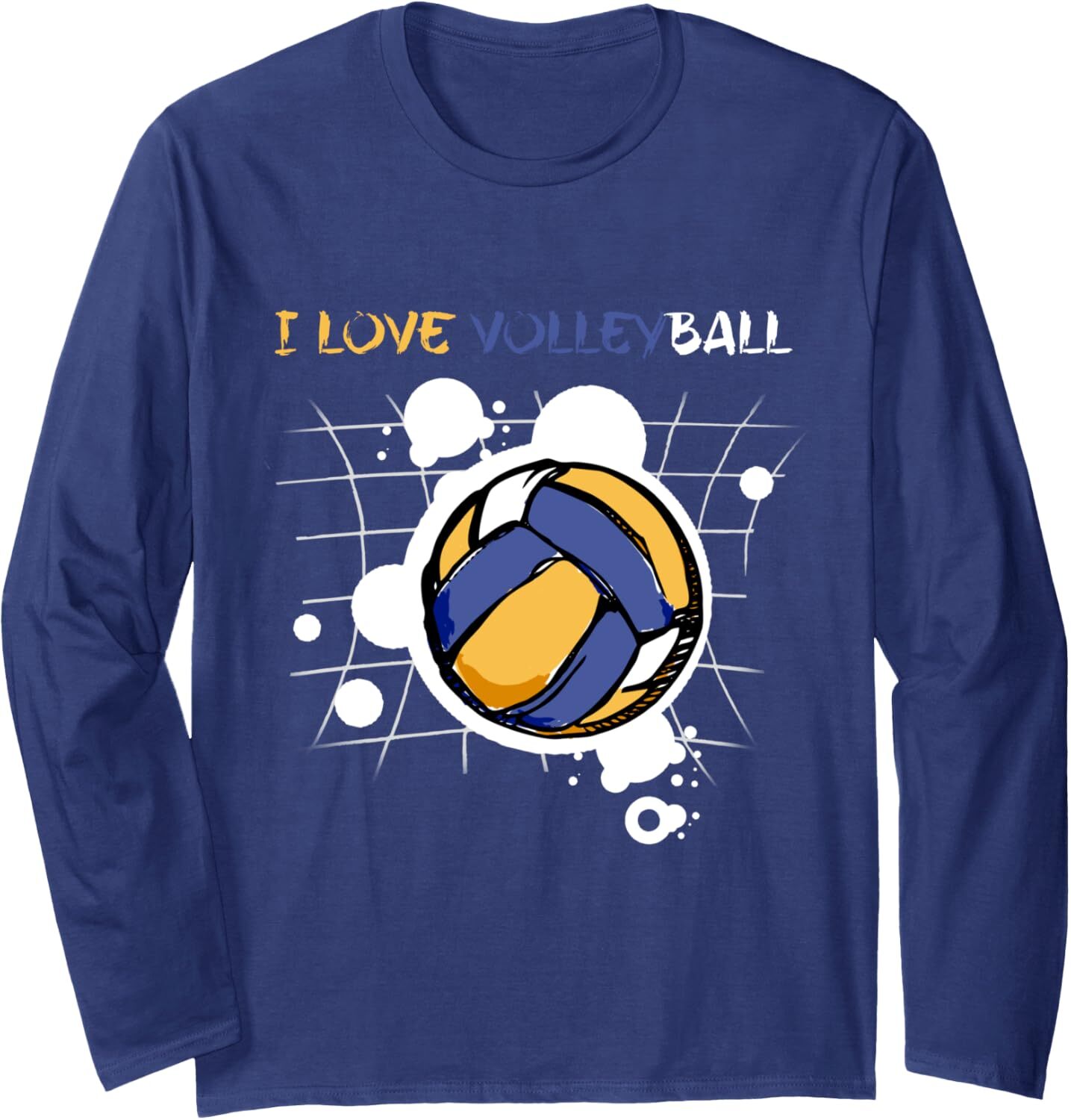 Long Sleeve Shirts for Men sweatshirt I Love Volleyball Funny Cute Volleyball Player Gift Long Sleeve Tee Streetwear Casual tops clothes