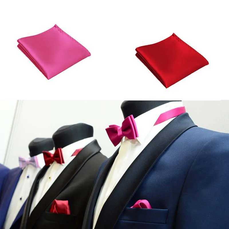 Solid Plain Prom Satin Blazer Black Party NEW Hanky Jacket Pocket Square Mens Wedding Business Hankerchief FashionX240921