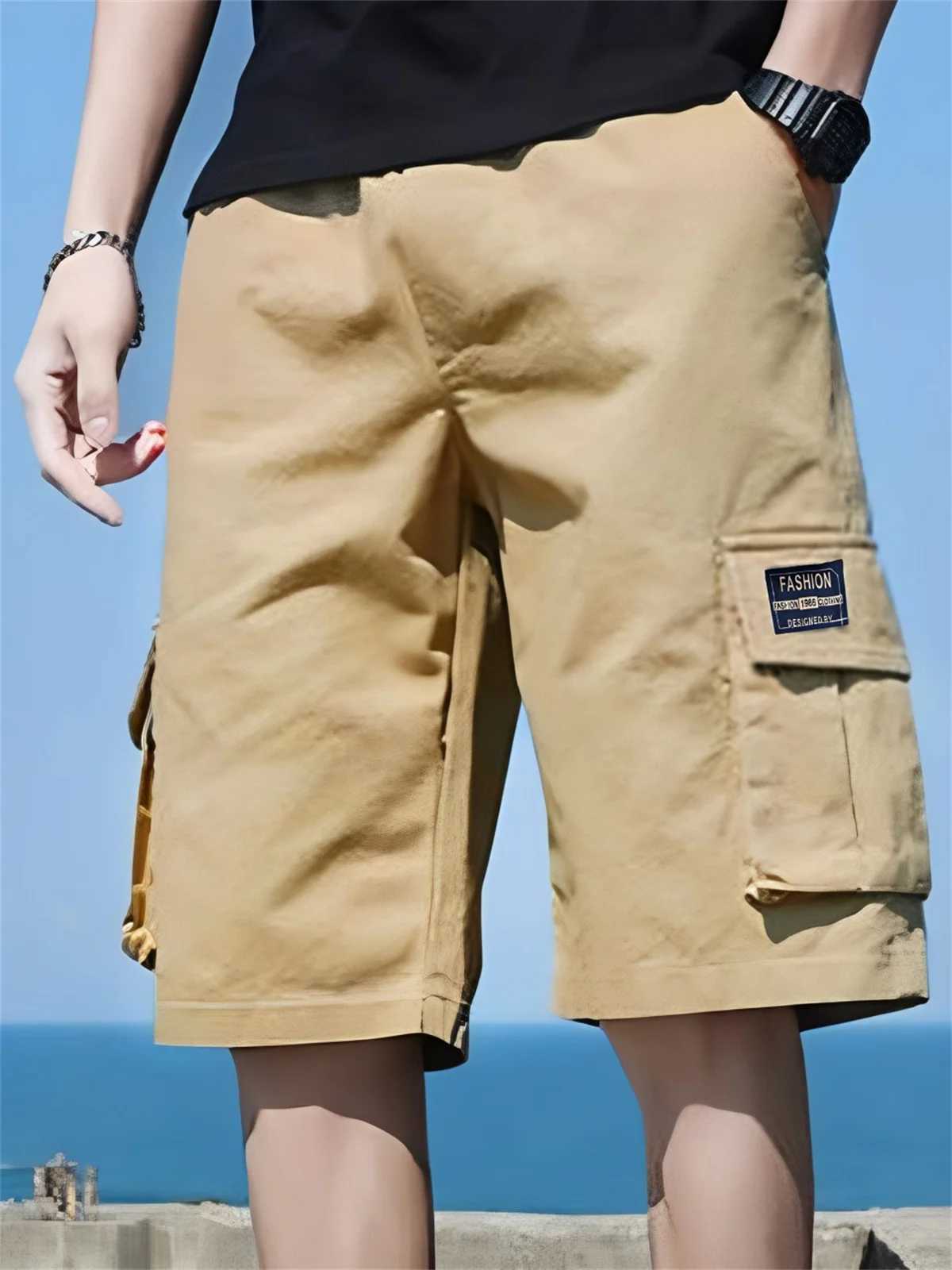 Cool Cargo Shorts for Men and Women Summer Jacquard Shorts Casual Loose Fashion Instagram Outdoor Sports Pants Beach PantsX240921
