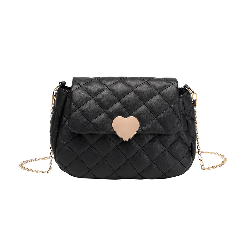 Heart embroidered purse 2024 ladies womens Crossbody bag casual versatile phone bag diamond grid shoulder bags for women men CSD2409212