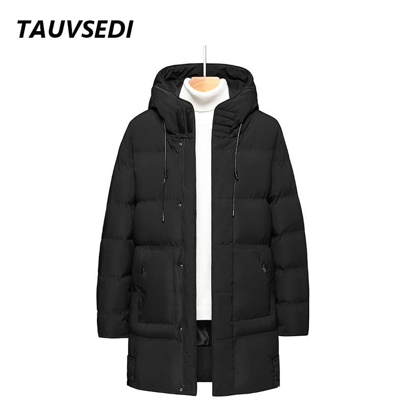 8Xl Winter Men Fashion Solid Hooded Long Parkas Jacket Coat Mens Warm Thick Waterproof Big Size Casual Outwear Male
