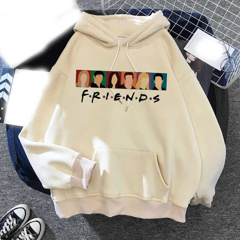 Friends TV Show Hoodies Fun Cartoon Printed Mens Fashion Hoodies Sportswear Pulling Rope Neutral Sportswear Clothing W240921