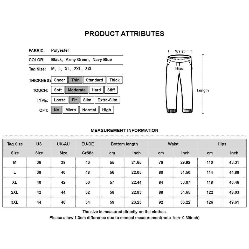 Mens Straight Trousers Cargo Pants With Pockets Zipper Elastic Waist Men Shorts for 2024 Summer Casual Loose Sports StreetwearX240921