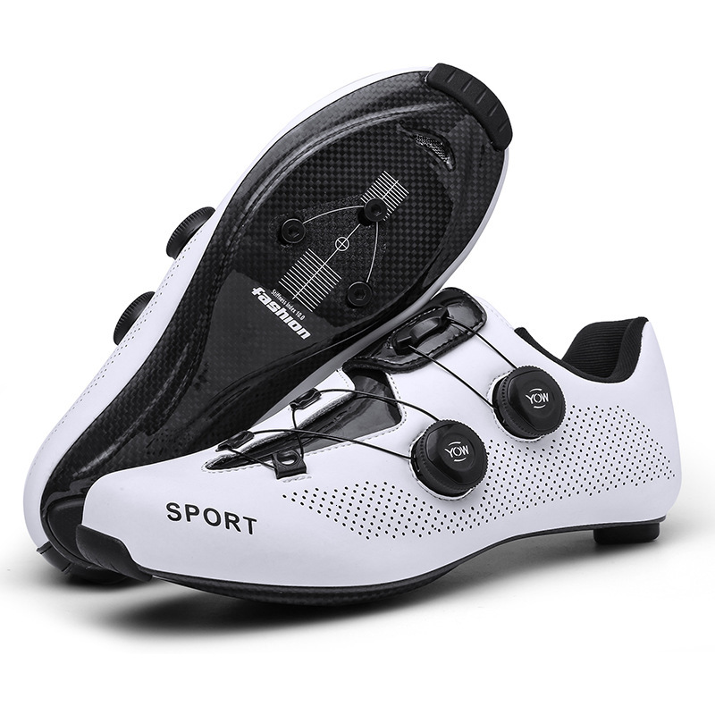 ddmytiger T001 Fashion Carbon Fiber Bottom Knob Road Bike Cycling Men's Bicycle Professional Lock Shoes C ddmythur