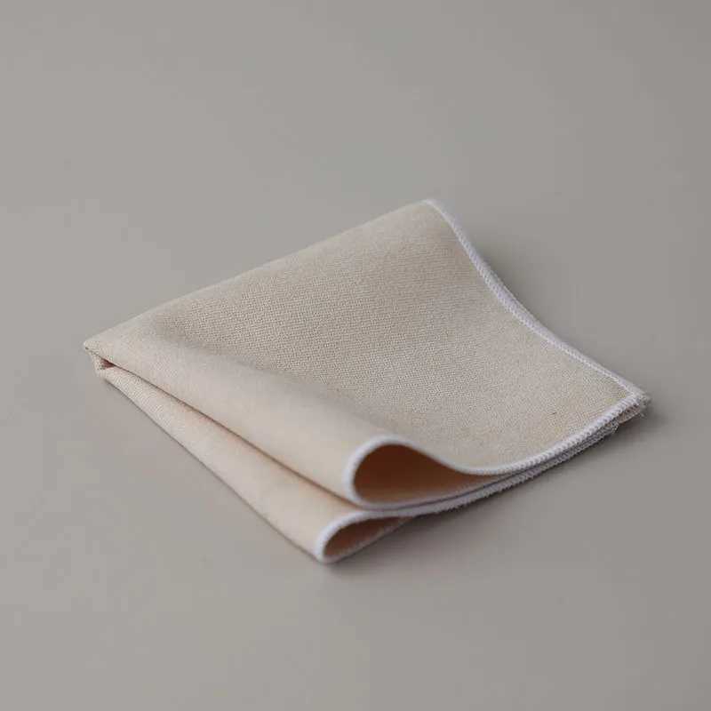 Men Solid Color Pocket Square Cotton White Handkerchief Casual Pocket Towel Neckwear Shirt Suit Accessories Wedding Party HankyX240921