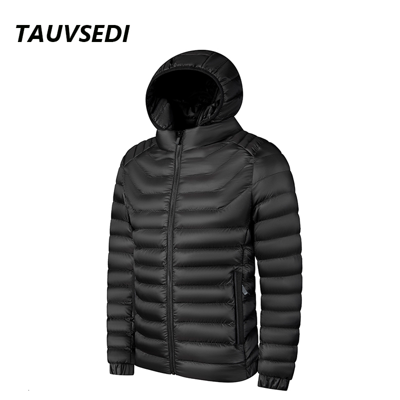 Warm 2023 New Autumn Winter Men Hooded Waterproof Parkas Mens Casual Lightweight Cotton Padded Parka Jacket Coat Male