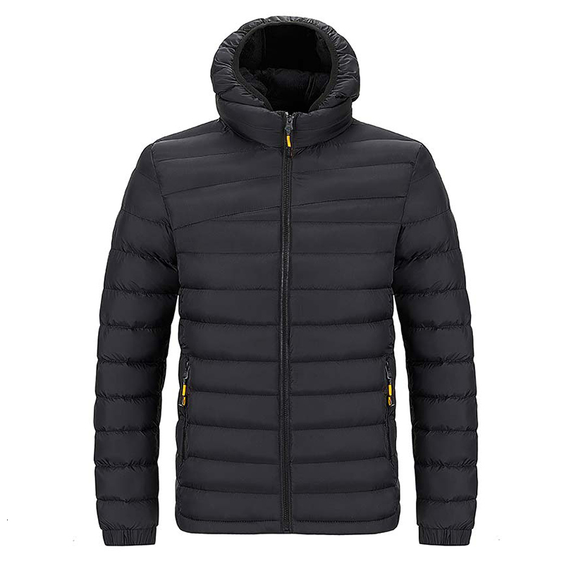 Men Fashion Autumn Winter Mens Thick Warm Waterproof Hooded Parkas Jacket Coat Man Casual Brand Windproof Jackets Male