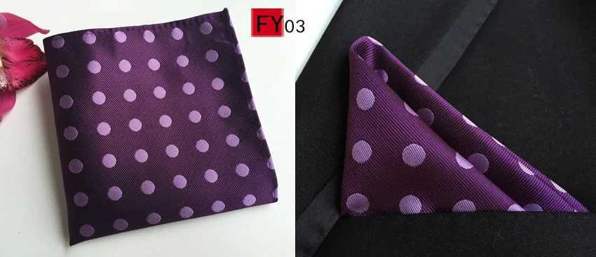 Classic blue purple black polka dot handle suitable for mens parties business offices weddings gift accessories pockets squares W240921