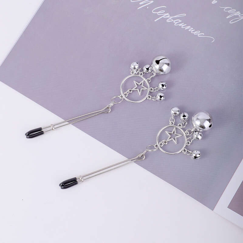Breast SM Props Flirting Temptation Bell Breast Clip Female Sex clitoris Clip Star Mimi Clip Masturbation Sex Toy