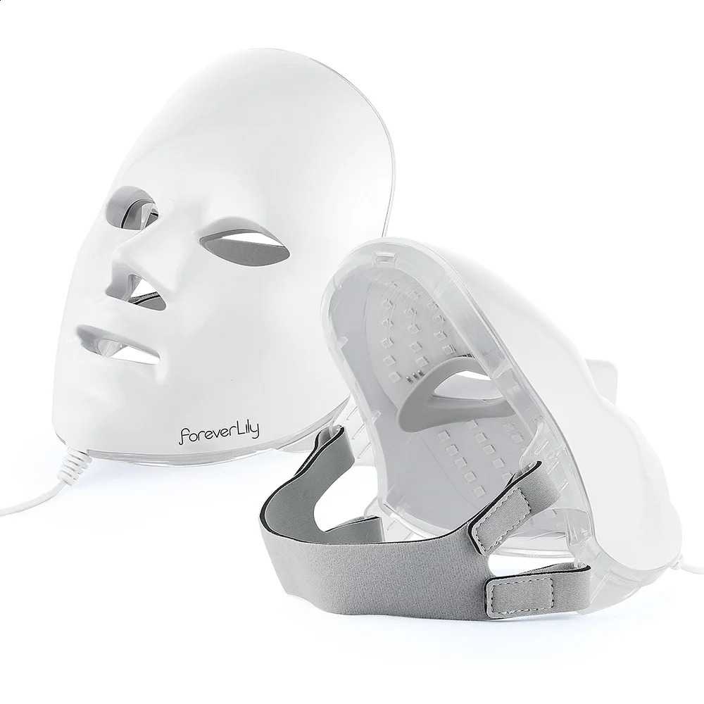 Foreverlily Gift Box 7 Colors LED Mask Pon Therapy Brightening Face Skin Rejuvenation Acne Care Tools AntiWrinkle 240911