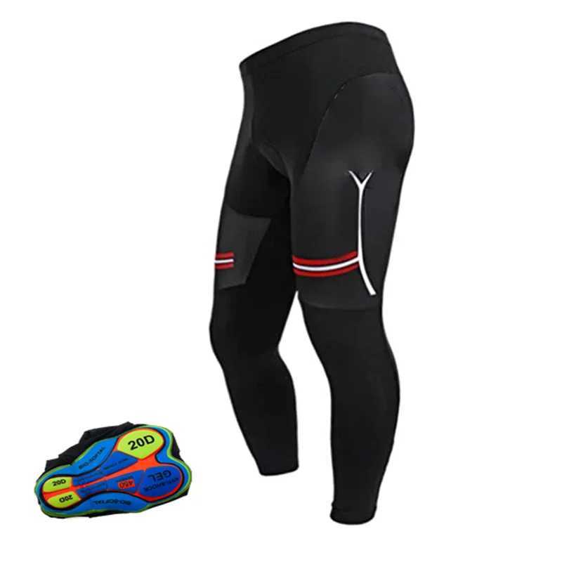 Cycling Bibs Trousers Mountain Bike Breathable Comfortable Mens Gel Padded Bike Tights Triathlon Man Bicycle Pants Y240921