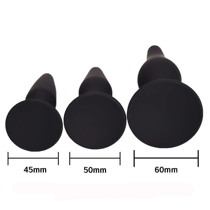 Suction cup anal plug three piece set of masturbation equipment 3pcs in a set anal plug but sex toy