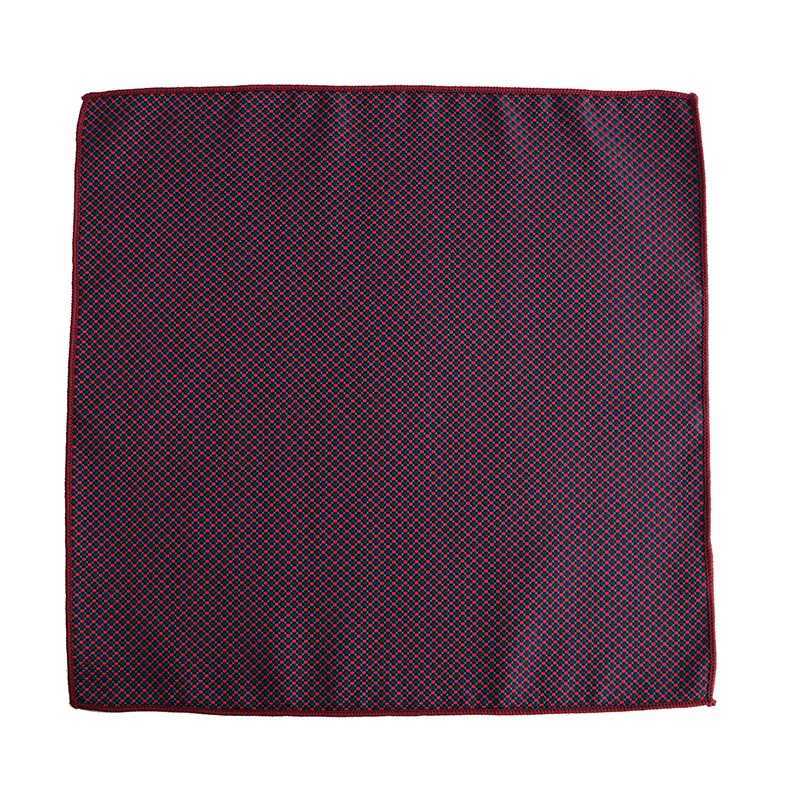 Fashion Designer Brand Pocket Towel Handkeriefs For Men Vintage Red Lattice 100% Jacquard Weave Hanky Chest Towel GiftsX240921