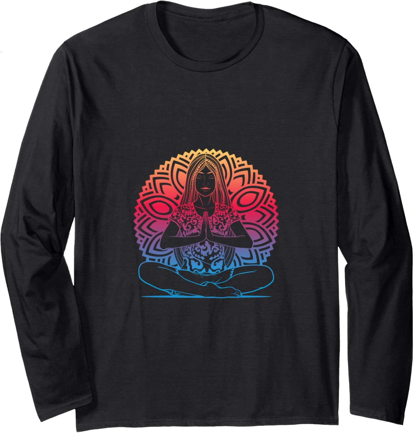 Long Sleeve Shirts for Men sweatshirt Yogis Meditation Cute Relaxing Cool Yoga Lover Long Sleeve Tee Streetwear Casual tops clothes