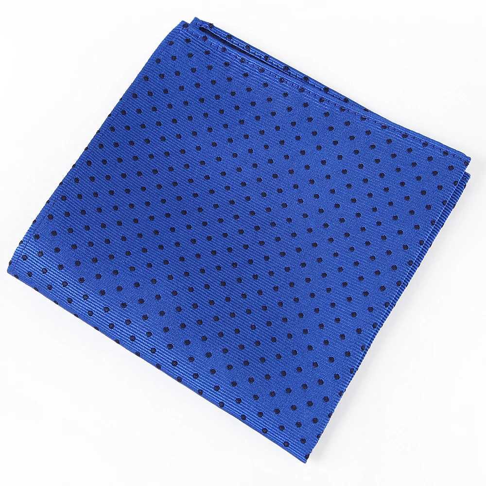 Customized Smith 100% Silk Dot Handle Pocket Square Business Set W240921