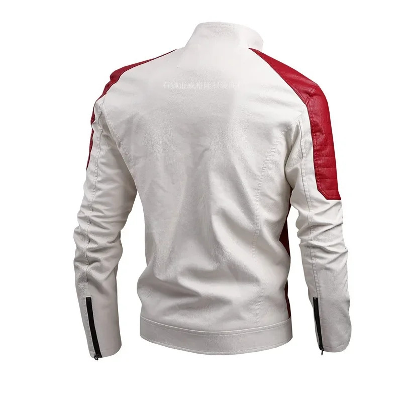 2023 Winter Men Thickened Warm Zipper High Quality Men's Jacket Multi Pocket Casual Motorcycle PU Leather Jackets