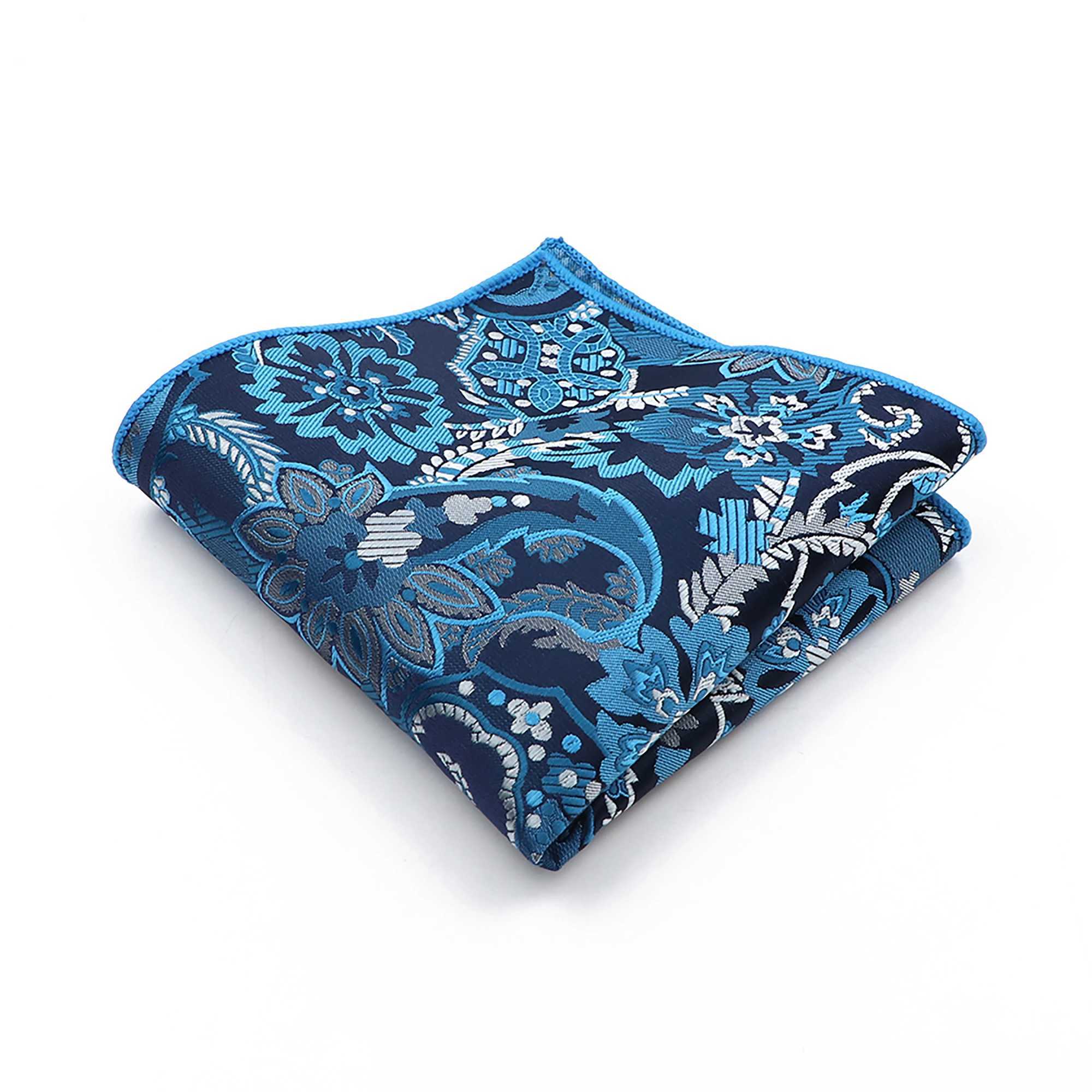 New Fashion Retro Paisley Mens Hanki Pocket Square Handle 23cm Wide Used for Business Wedding Party Evening Dress Set Accessories W240921