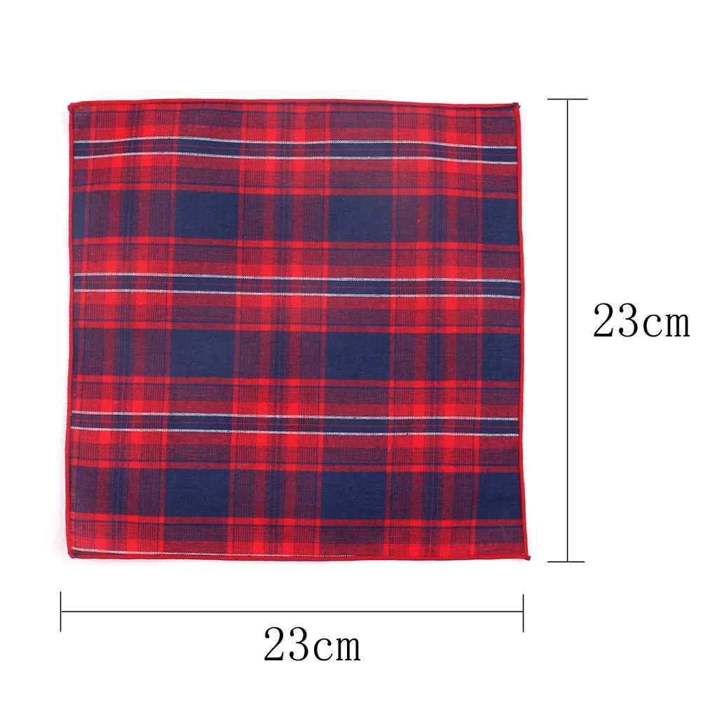 Suit Pocket Square For Men Plaid Cotton Hanky Mens Handkerchiefs Casual Suits Square Handkerchief Towels For Party ScarvesX240921