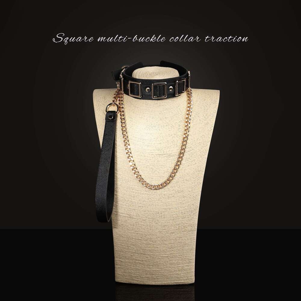 Sex toys SM props New creative multi button sex collars SM tuning traction collars Alternative adult products