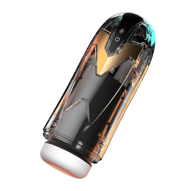 Iron Man heating sound remote vibration digital display airplane cup male masturbation adult sex product m 240914
