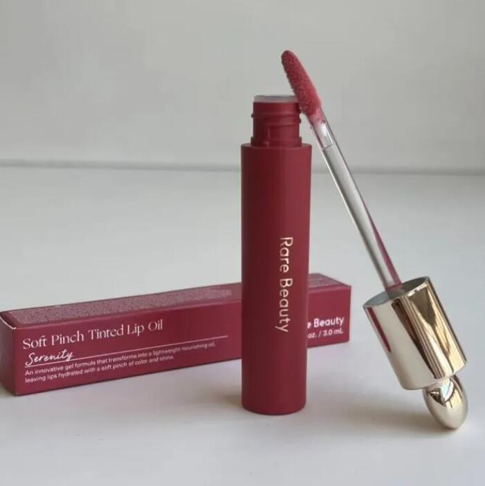 Rare Beauty Soft Pich Beauty Tinted Oil 3 Colors Mud Lipstick Matte Lip Glaze Non-Stick Cup Long Lasting Waterproof Women Cosmetics Free Shipping