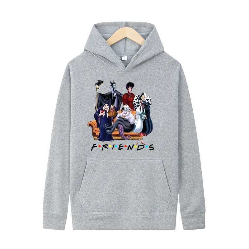 Halloween friend letter printing hoodie mens fashion sportswear wool warm couple casual Harajuku street hoodie zipper W240921