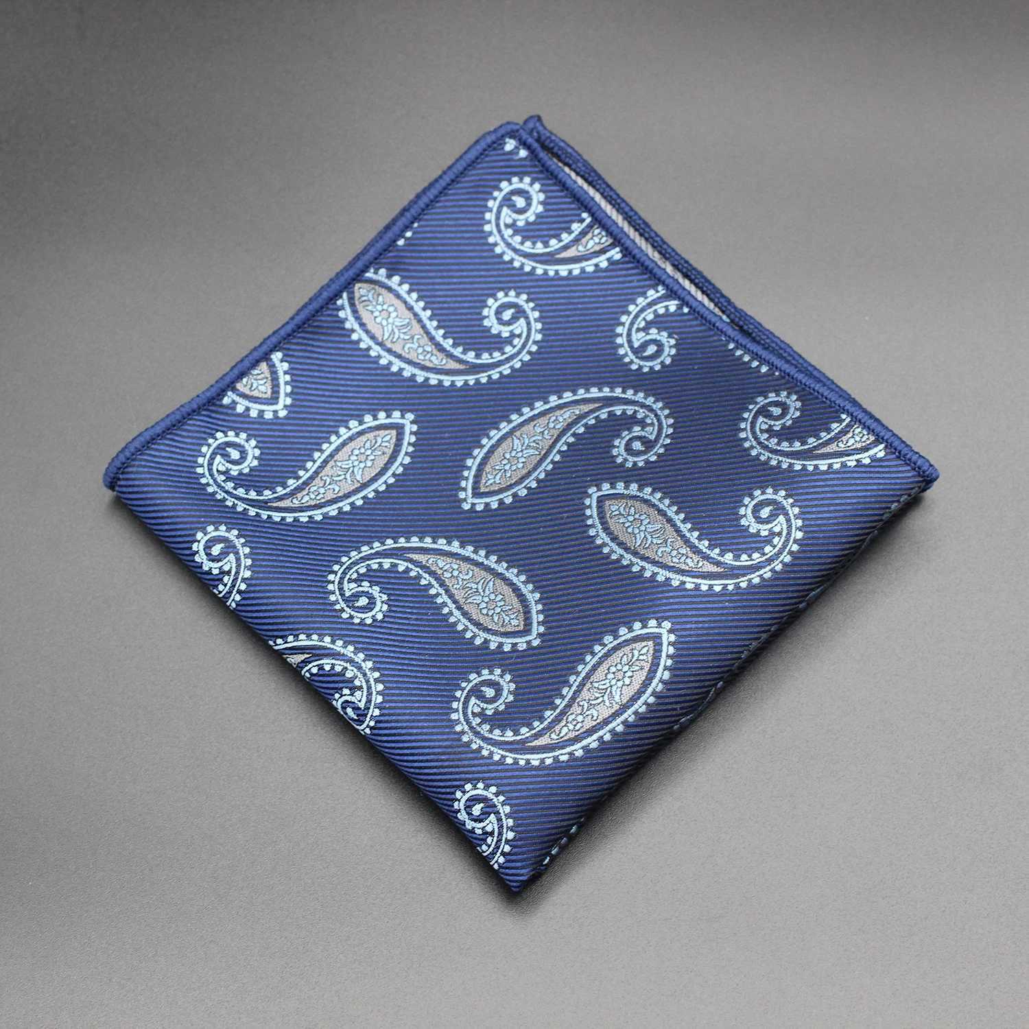 Luxury Brand Newest style Silk Hanky Man Floral Gray Fit Business lovers day Pocket Square HandkerchiefsX240921