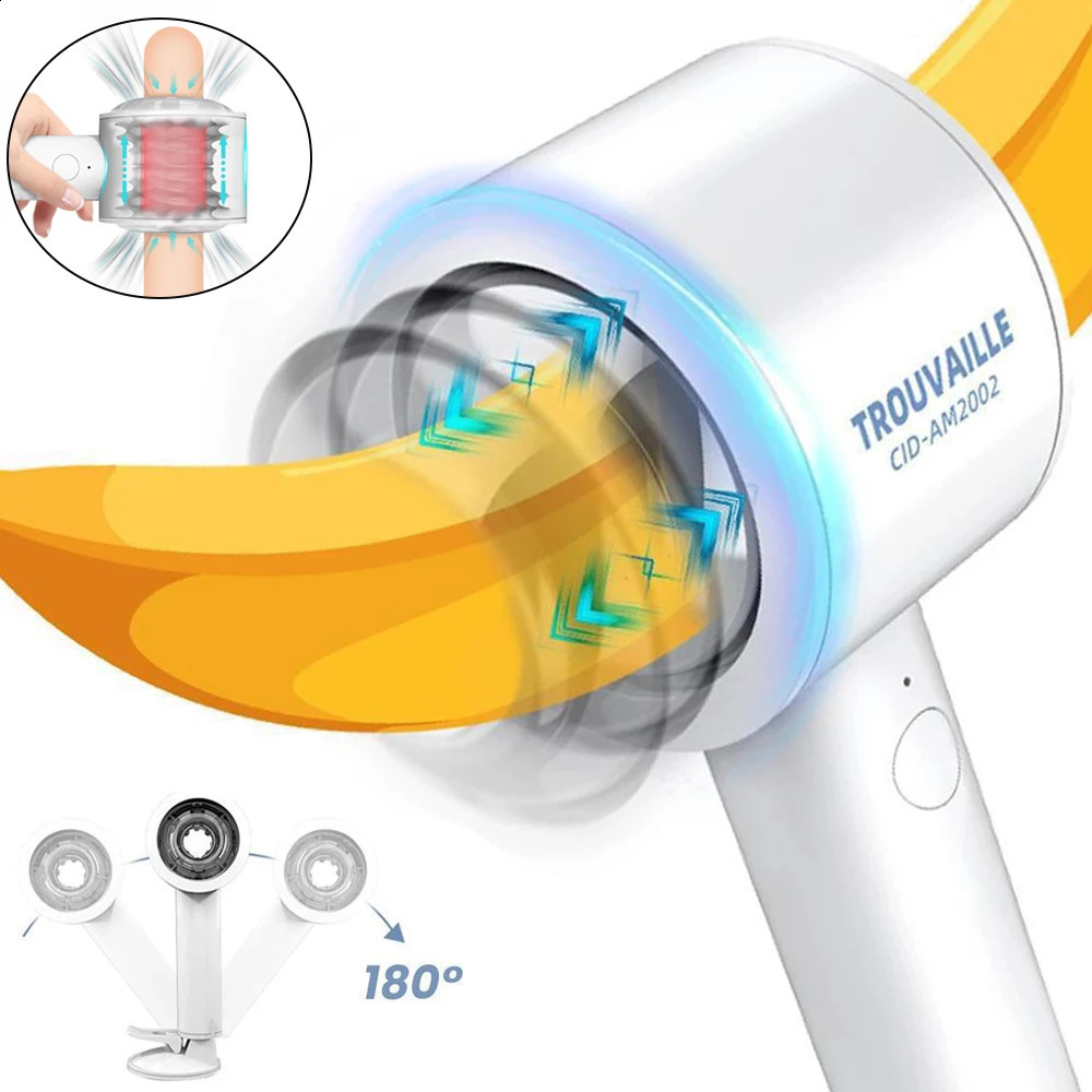 Sex toy male masturbator cup automatic retractable reality vaginal vibrator adult product oral sex cat stimulator 240914