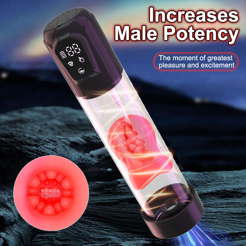 Original factory wholesale penis pump men's sex toy penis pump with electric vibration suction belt rose shaped inner liner