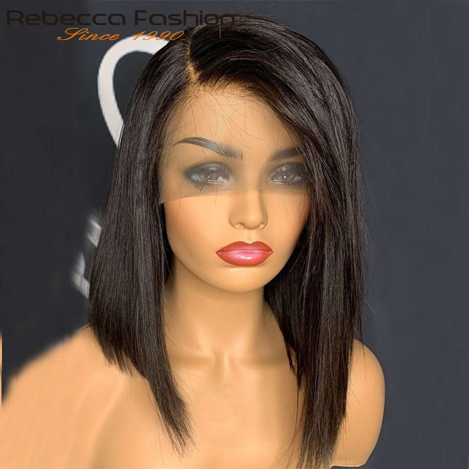 Wigs for Women Straight Side/Middle Part Lace Wig Brazilian Human Hair Ready To Wear Perruque Cheveux Humain