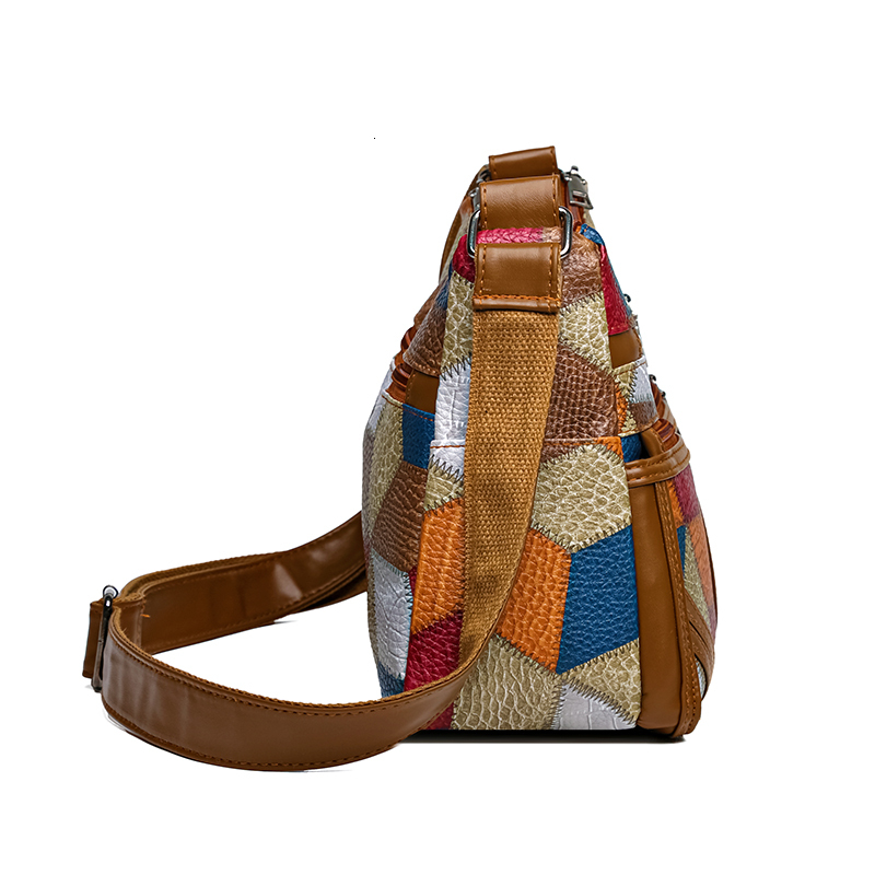New Crossbody for Women Large Capacity Handbag Purse Solid Color Shoulder Bags Female Casual Travel Vintage Hobos Bag