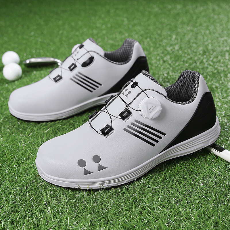 ddmytiger 1 Classic Golf Men's and Women's Shoes Automatic Knob Lace up Activity Nailless Sneakers Large Size C ddmythur
