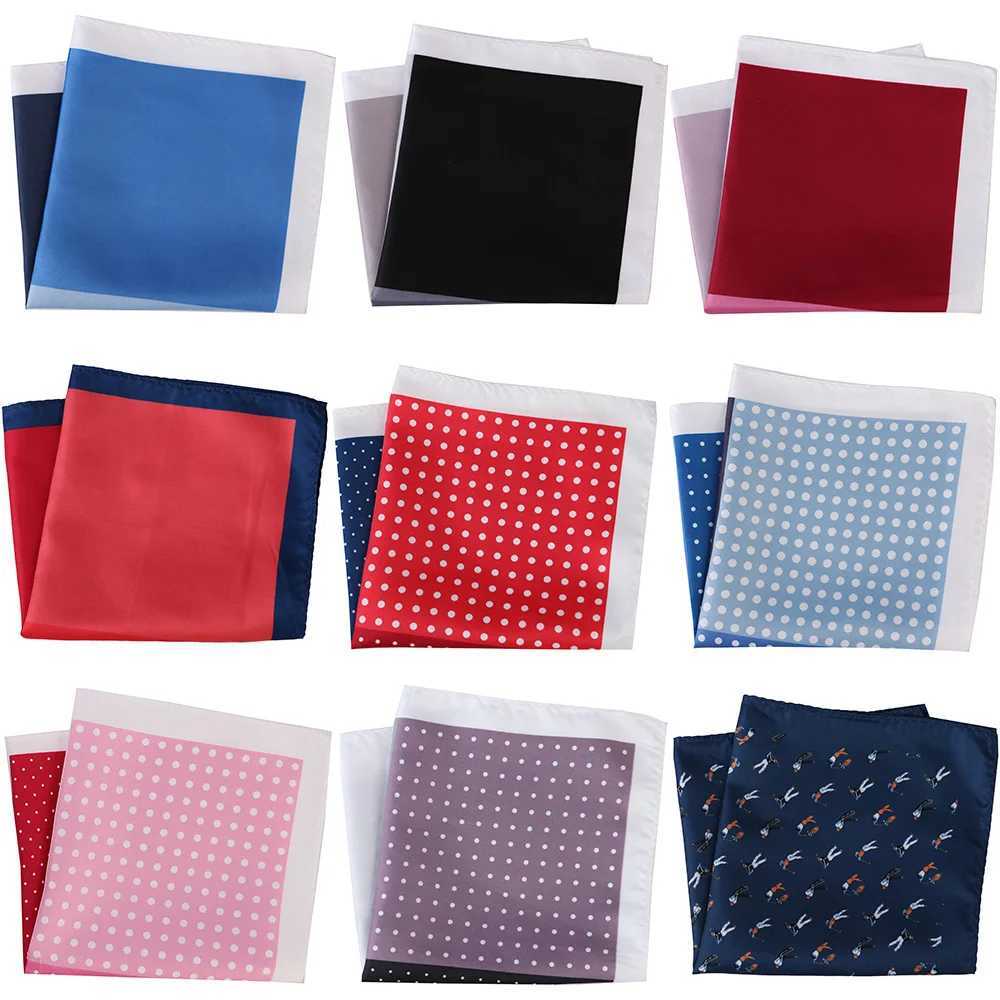 Mans Pocket Square Hanky 30x30cm Mans Priting Polka Dot Floral Chest Towel Big Size Handkerchief for Mens Suit Wedding PartyX240921