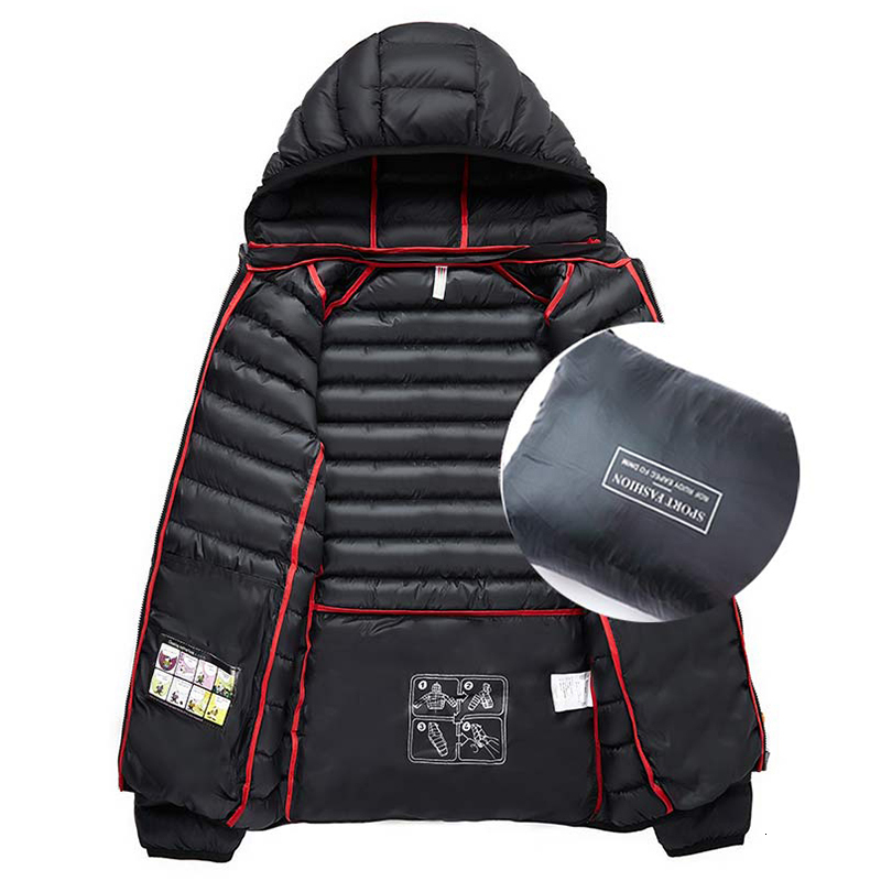 2023 New Winter Warm Outwear Thick Waterproof Hooded Parkas Coat Autumn Men Windproof Casual Brand Jacket Male