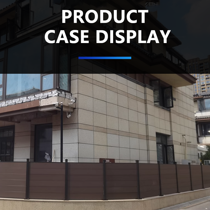 Plastic wood guardrails for garden scenic spots outdoor courtyards river channels and boardwalks anti-corrosion wood fences PE wood plastic guardrails