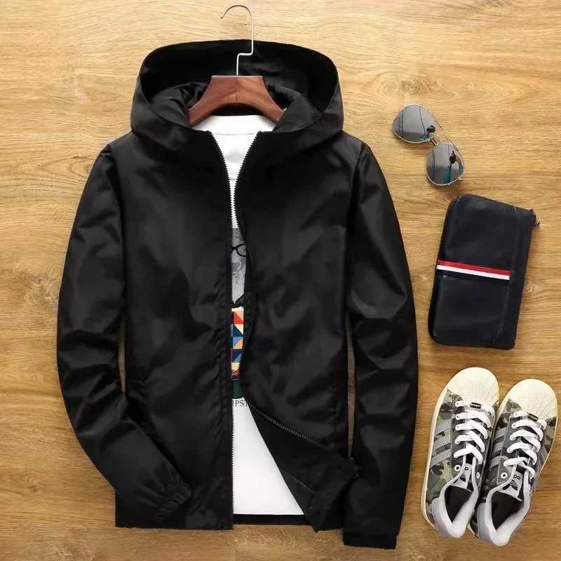 Street Clothing Top Mens Zipper Hooded Parka Outdoor Camping Jacket Waterproof Jacket Casual Sports Style Spring/Summer 2023 W240920