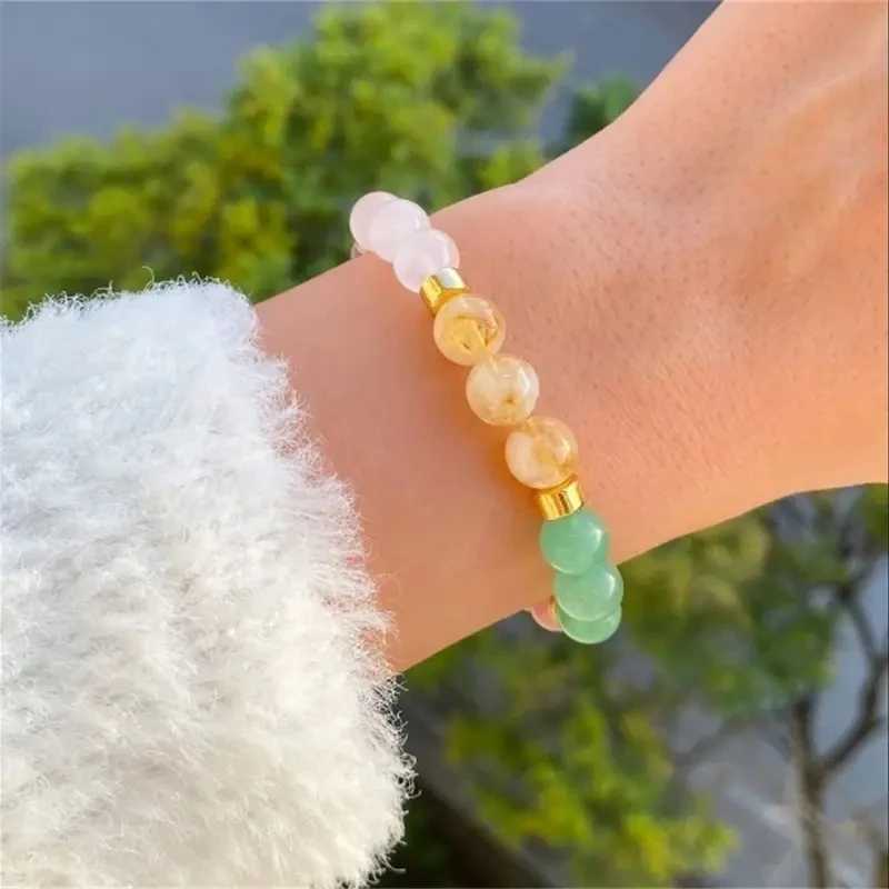Good Luck Bracelets For Women Natural Stone Tiger Eyes Amethyst Beaded Bracelet Cute Elegant Jewelry Gifts For Mom Or FriendsX240921