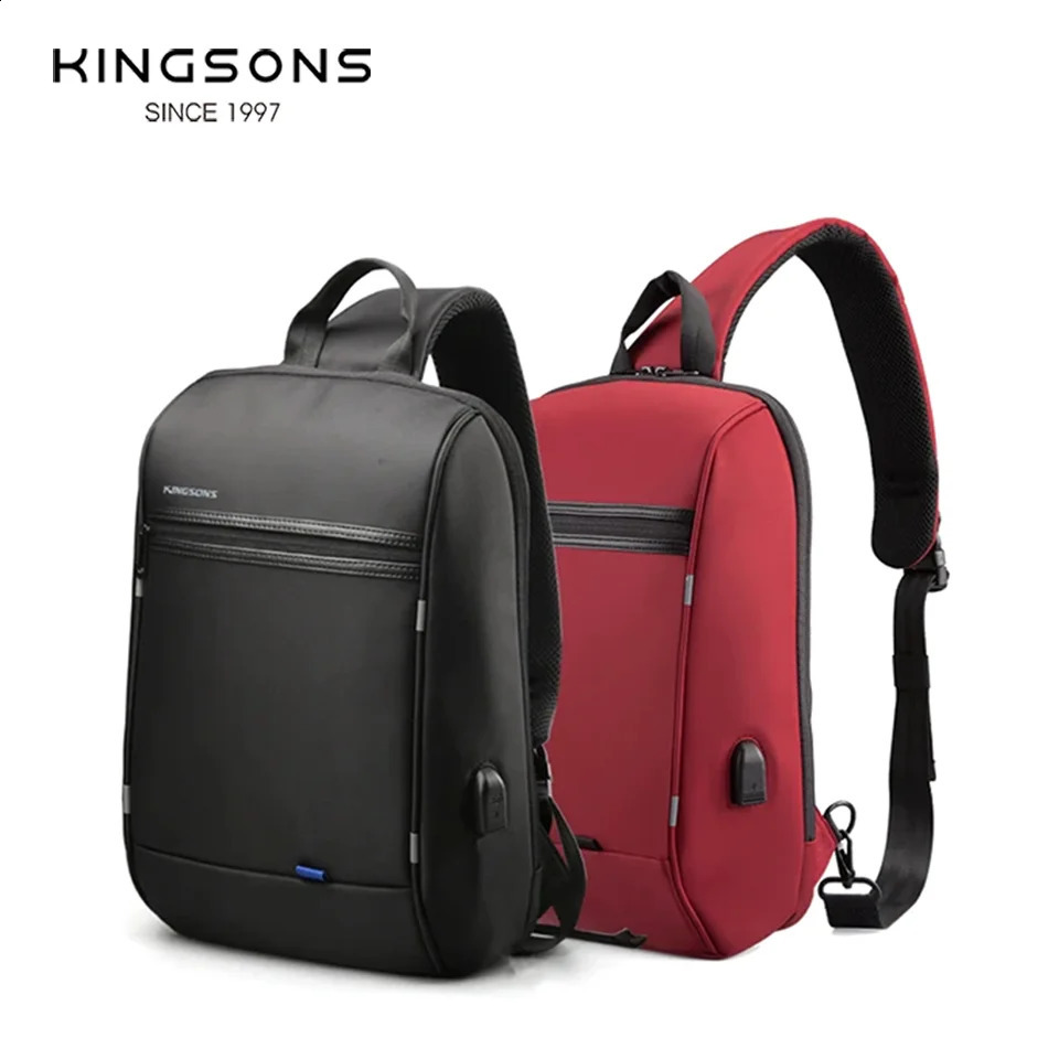 Kingsons Upgraded Waterproof One Shoulder Laptop Bag for Daily Use Junior Premium Minimalist Cool 240919