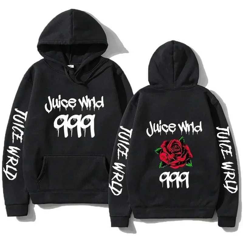Autumn and Winter Mens Fashion Printed Hoodie Sportswear Hip Hop Casual Zipper Boys and Girls Black Street Clothing Hoodie W240921