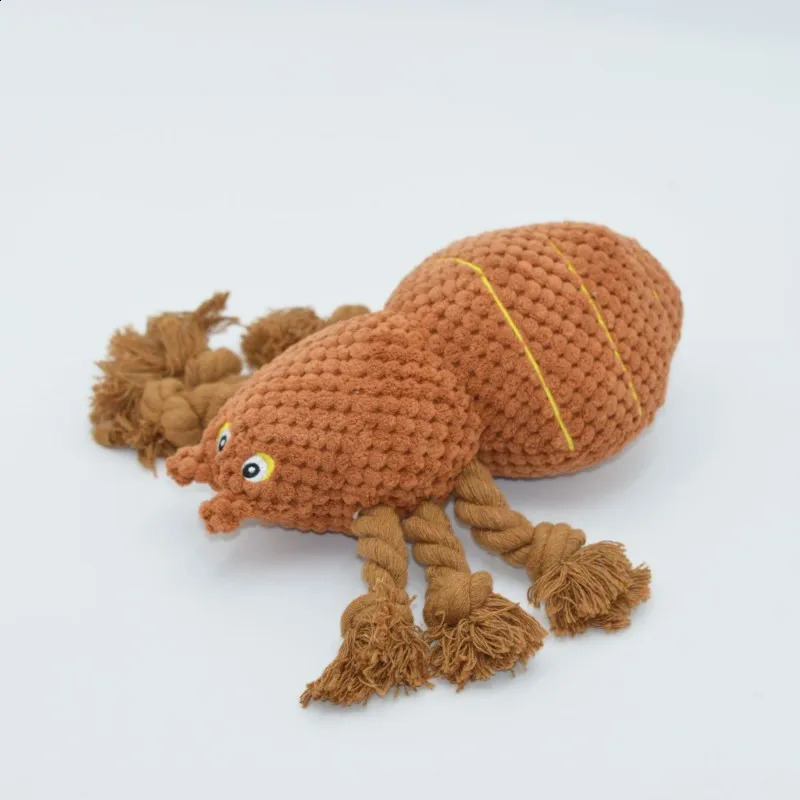 Squeaky Halloween dog toy spider cotton rope dog chew toy for aggressive chewing and teeth cleaning 240914
