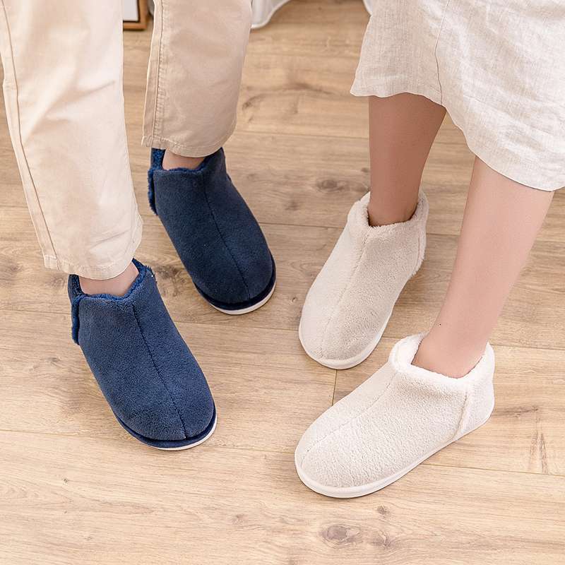 2024 Warm Plush Winter Women Men Indoor Slippers Anti-slip Soft Fur Lovers Home or Cotton Slipper Female House Shoes loafers womens ugggly boots