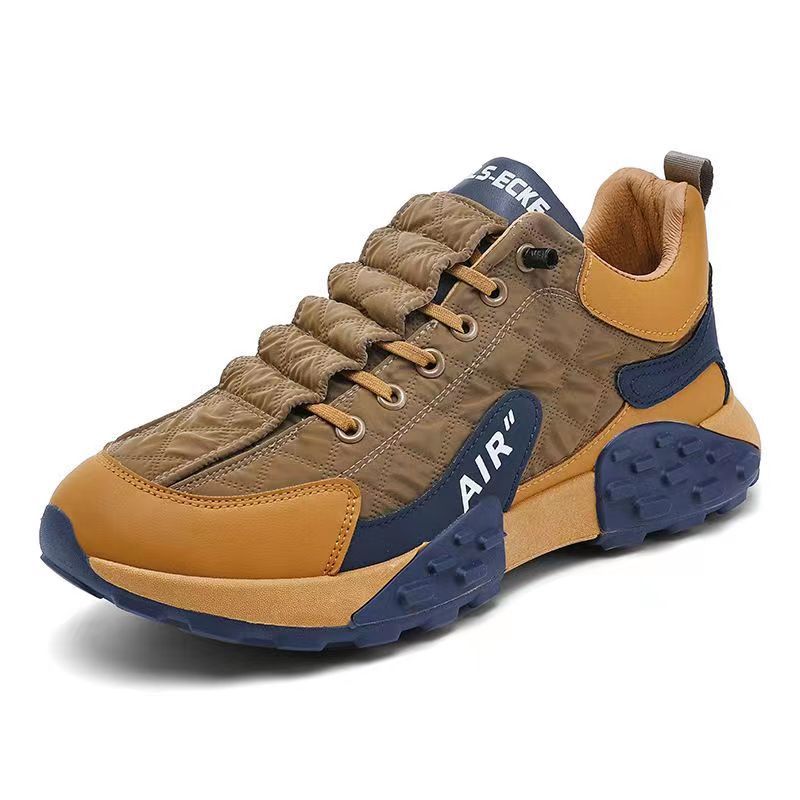 Sneakers Men Waterproof Thick Soles Leather Walking Sneaker New Sports Running Shoes