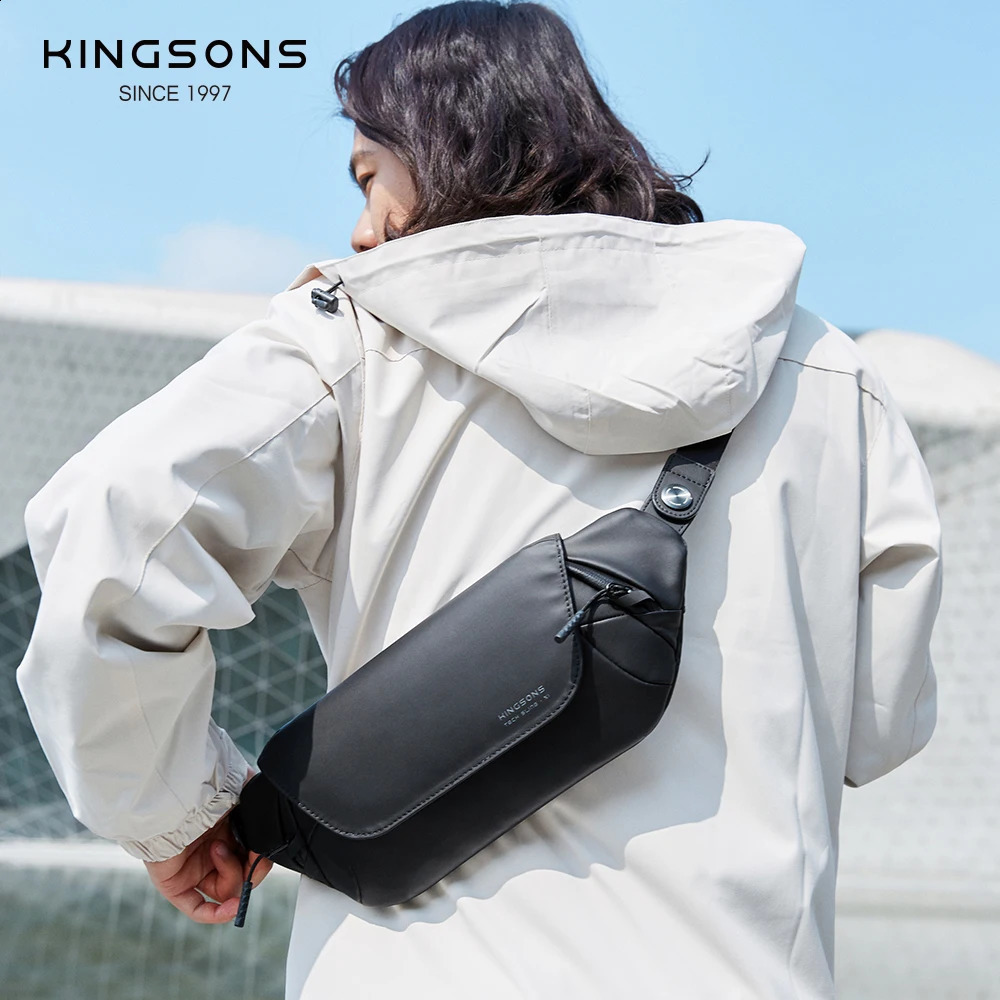Kingons shoulder bag waterproof simple commuting cross body ious mini cool chest fashionable 240919