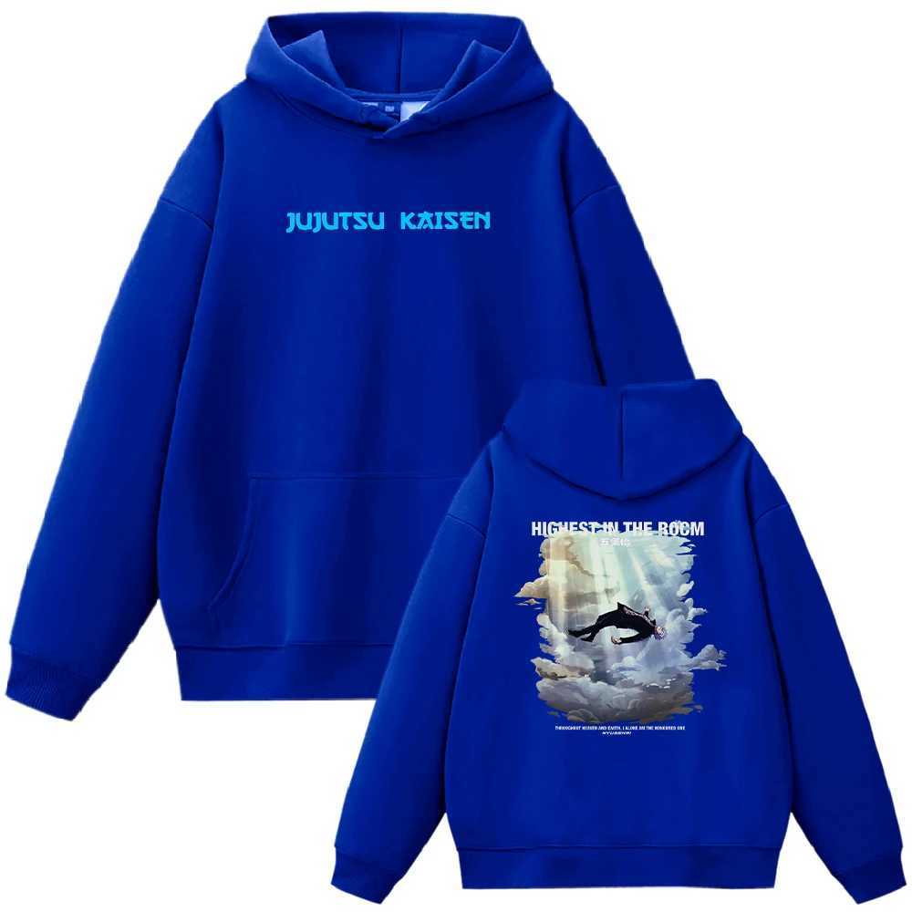 Satoru Gojo Graphic Printed Hooded Jujutsu Kaisen Hoodies Harajuku unisex sweatshirt top anime streetwear mens long sleeved shirt W240921