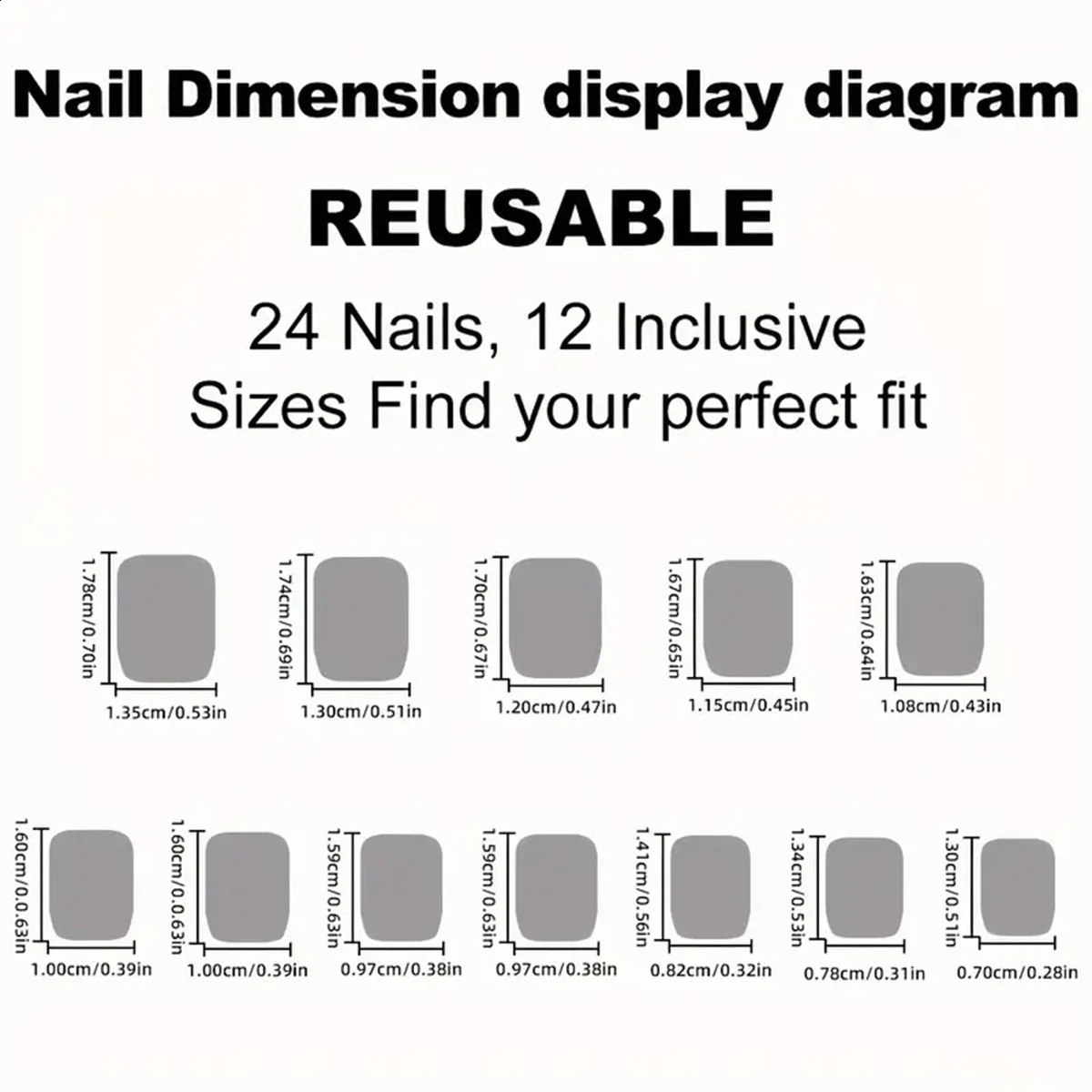 24pcs short square sweet and cool black cat eye white and explosive fake nails removable fake nail rubbing strip and jelly 240914