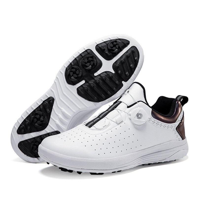ddmytiger F-20618 Large Golf Shoes for Men and Women Couples Breathable Broken Nails Non slip Knob Buckle Outdoor Rest C ddmythur