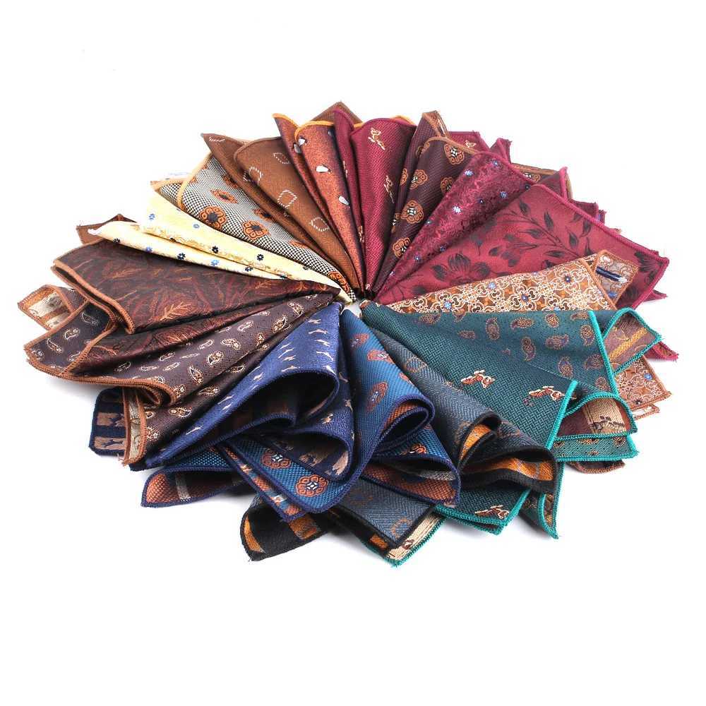 New Suits Pocket Square For Men Women Flower Chest Towel Hanky Gentlemen Hankies Mens Handkerchief Wedding Pocket Towel GiftsX240921