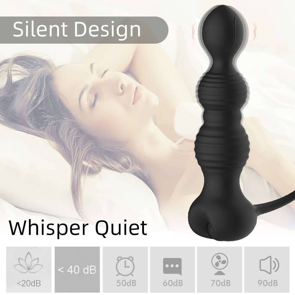 Double ring beautiful buttocks with beads for the back court, vibrating anal plug but sex toy