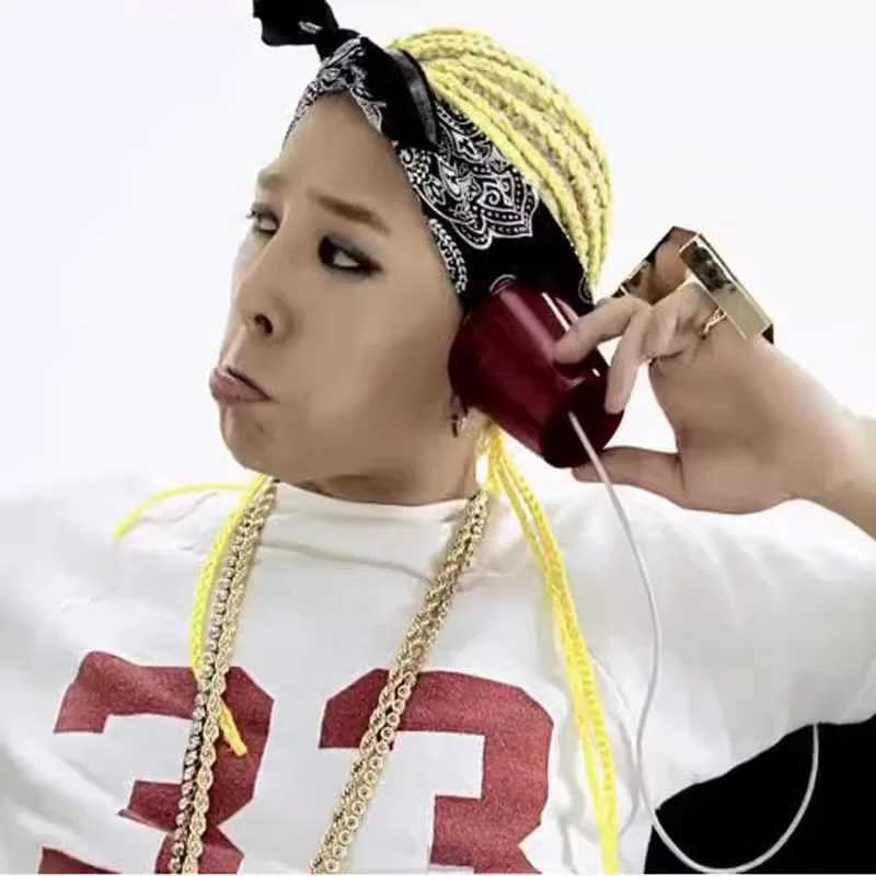 Dance Headscarf Hiphop Fashion Headwear Pattern Sports Headband Square Mens Hand drawn Headband W240921